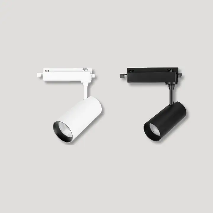 Aldo cylinder track spotlights in white and black
