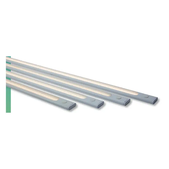 Cabinet under-cabinet light strips in white