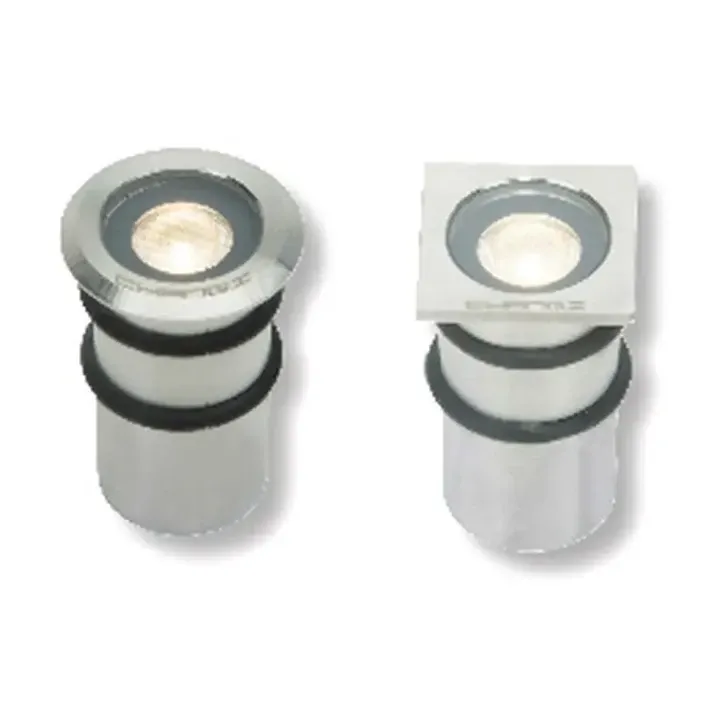Round and square Uno miniature underwater luminaires